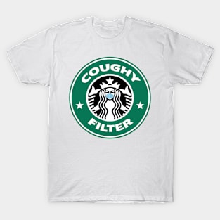 Coughy Filter Coffee Pun Mask T-Shirt